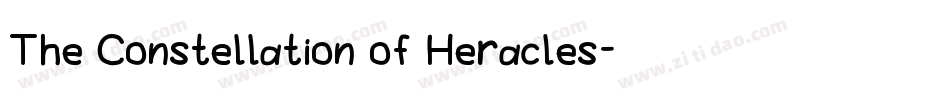 The Constellation of Heracles字体转换